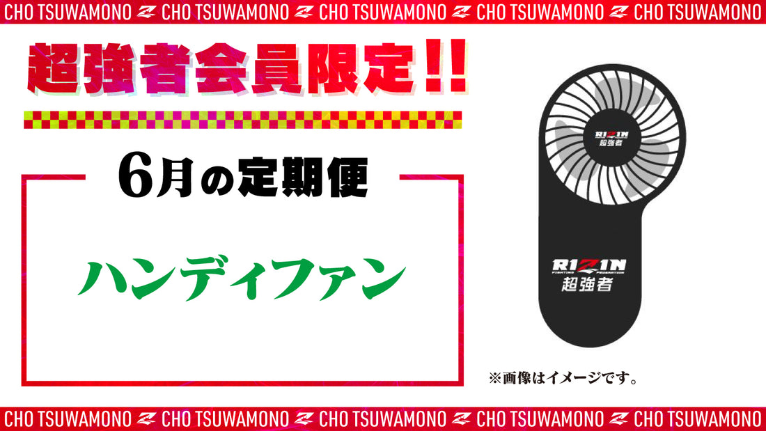 6月は「ハンディファン」と「RIZIN.42 選手カード」をお届け!定期便のご案内【超強者限定】